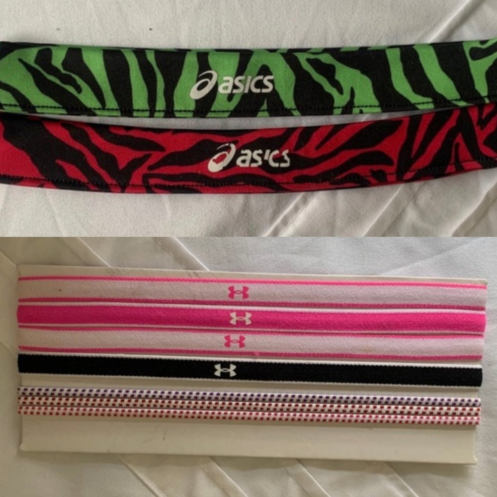 NWOT Under Armour and VGUC Asics Headbands